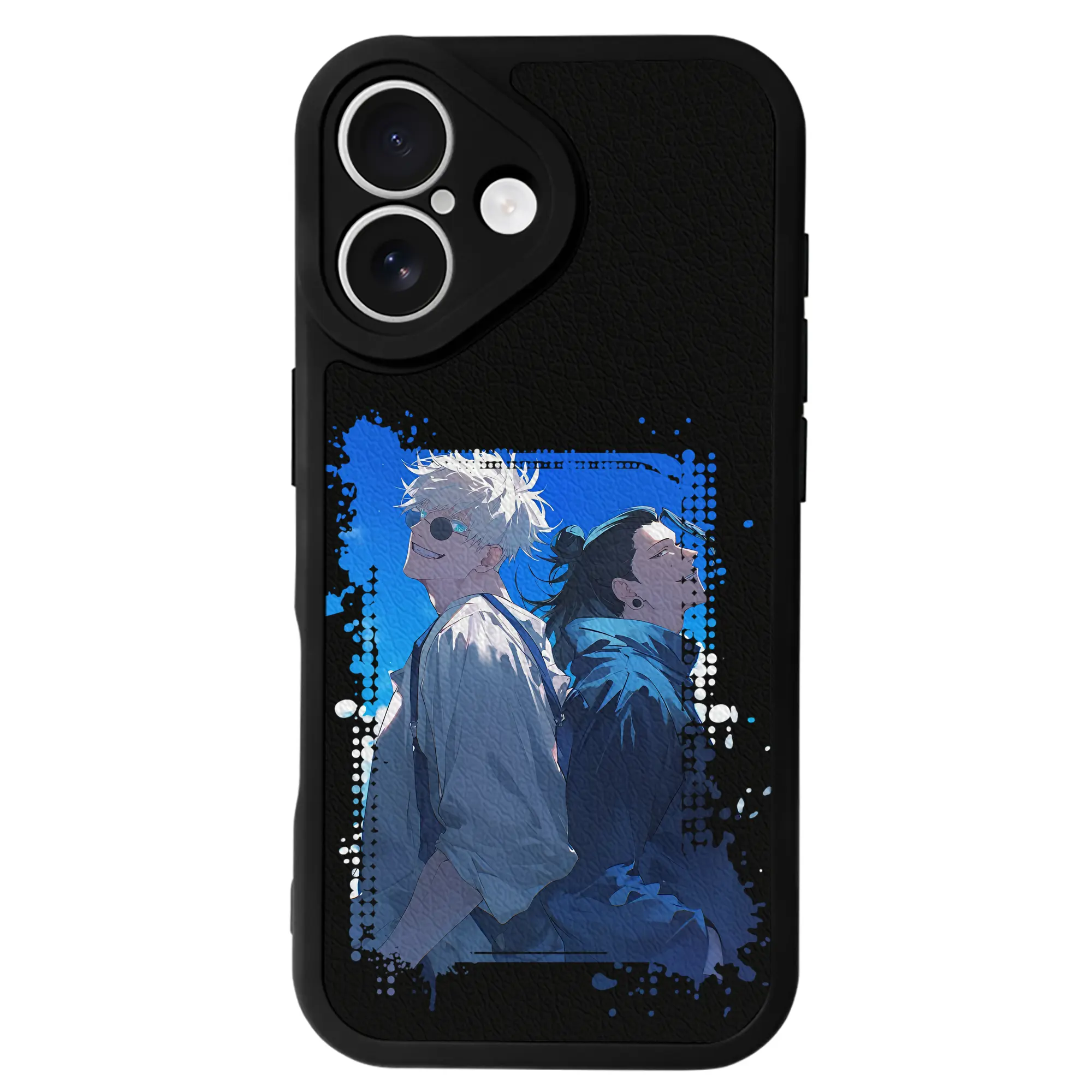 呪術廻戦 グッズ,夏油 傑 - IPhone 16シリーズ対応 ・ シリコンスマホケース ・ レザー調 ・ 高精度フィット ・ 耐衝撃 ・ ワイヤレス充電対応 ・ 精密カット